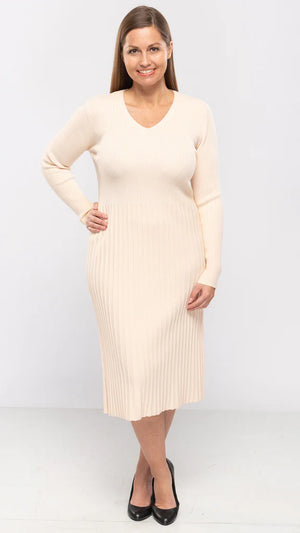 Open image in slideshow, Rib Knit Sweater Dress
