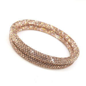 Open image in slideshow, Jacqueline Kent Crystal Bangles
