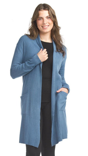 Open image in slideshow, Ribbed Cardigan With Pockets
