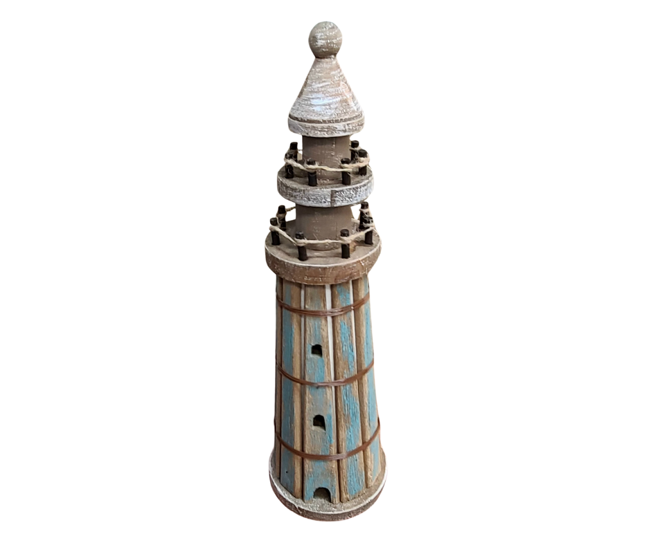 Wood Lighthouse Table Decor – The Landing Place Gifts, Fashion & Home Décor