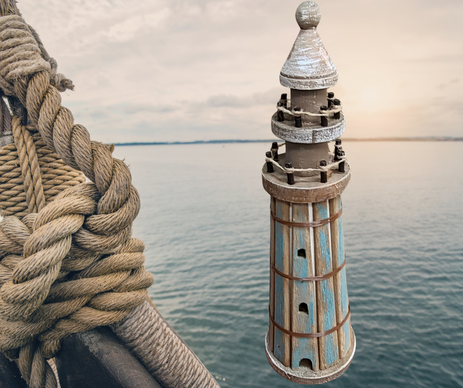 Wood Lighthouse Table Decor – The Landing Place Gifts, Fashion & Home Décor